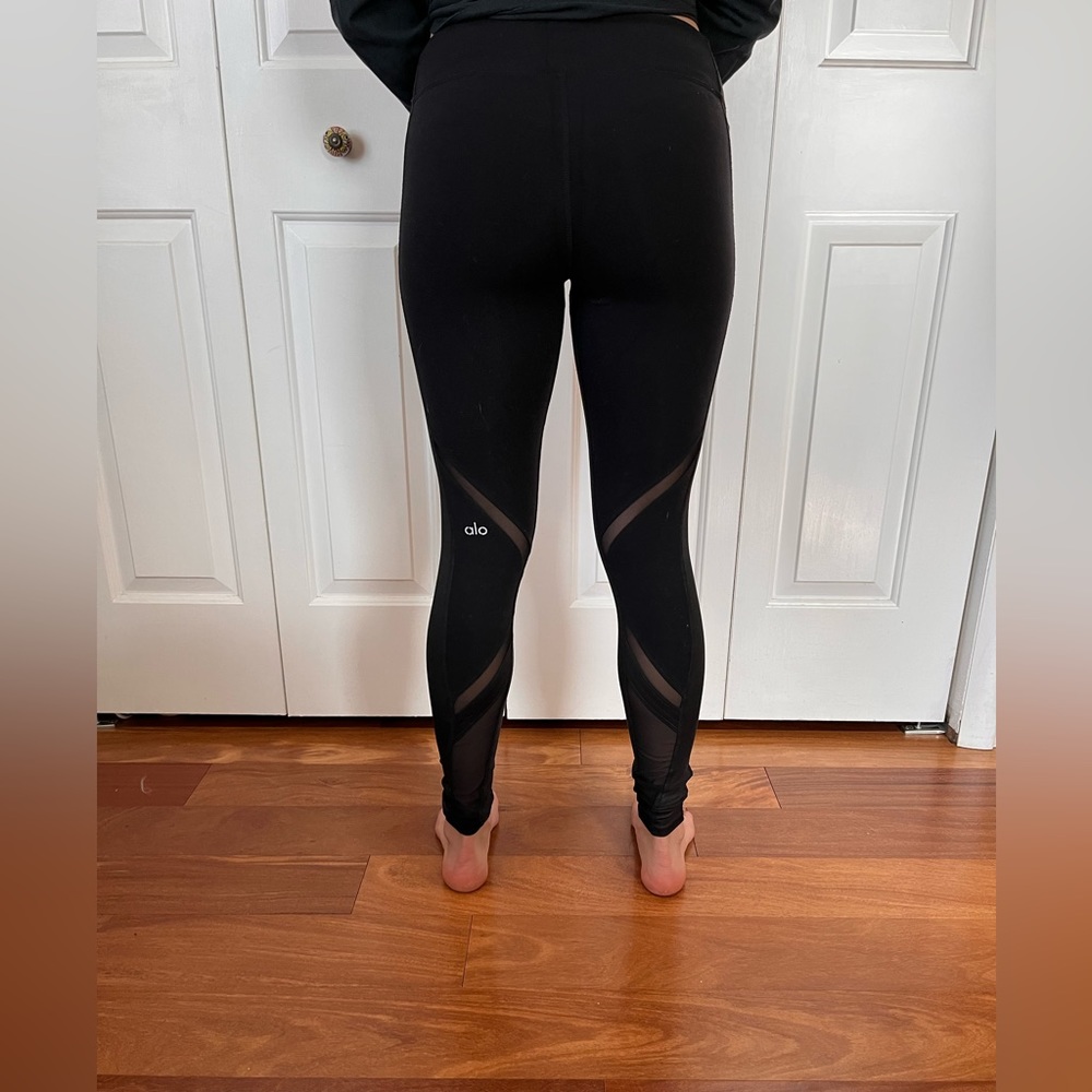 Alo Mesh Black leggings XS